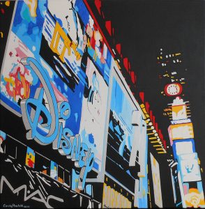 NY - Forever- Gemälde Time Square - Disney Logo
